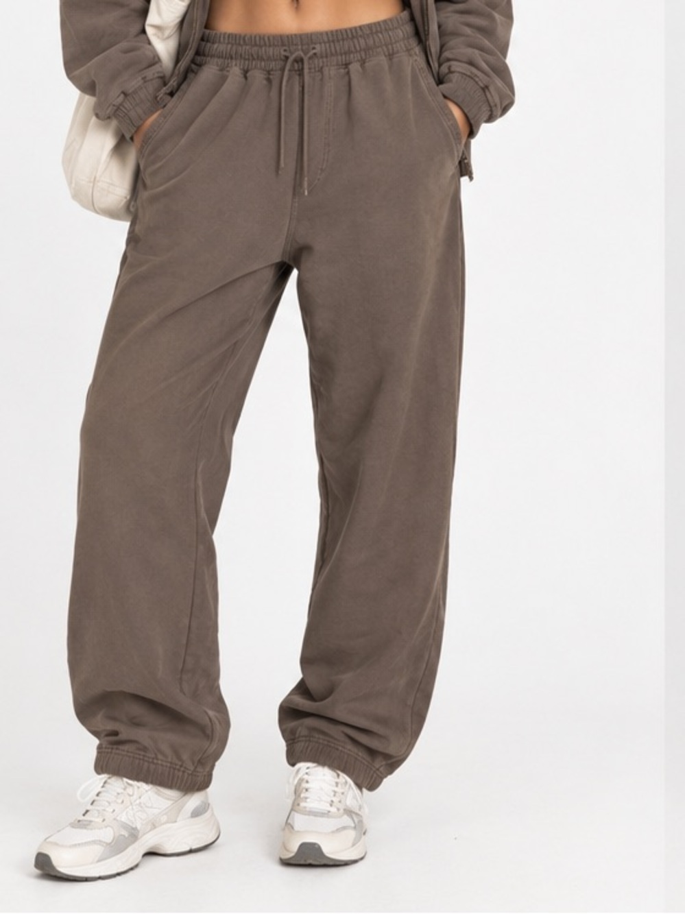 Quince Everyday Fleece Minimalist Athleisure Luxe Casual Jogger Large